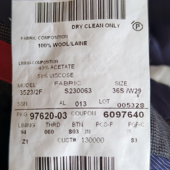 Ermenegildo Zegna Grey Single Breasted Trim Fit Wool Blazer - Picture 11 of 12